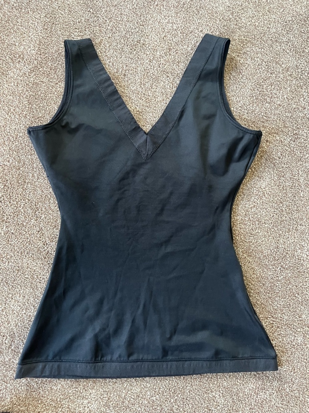 SPANX Black V-Neck Shaping Tank